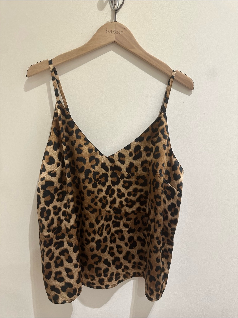 ASOS Leopard-Print Satin Cami in Brown and Black